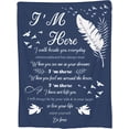 thumbnail image 1 of LHSHID Bereavement Gifts Sympathy Gift Blanket Flannel Soft and Comfortable Anti static Bed Sofa Blanket 60x80in, 1 of 5