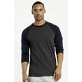 thumbnail image 2 of TheLovely Men's 3/4 Sleeve Crew Neck Raglan Jersey Baseball Tee Shirts (Single and Multi Packs Available), 2 of 4