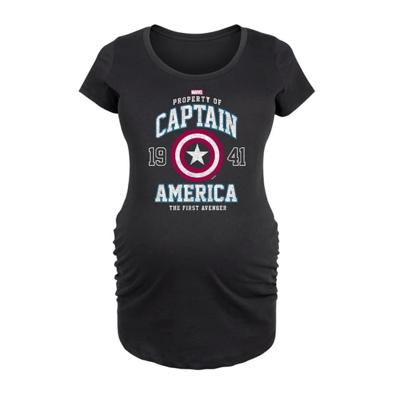 Marvel Captain America - The First Avenger - Maternity Scoop Neck Graphic T-Shirt