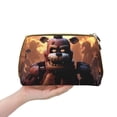 thumbnail image 3 of Saiise Five Nights At Freddy'S Print Makeup Bag PU Leather Travel Makeup Bag Organizer Makeup Pouch, Portable Cosmetic Bags for Women,Cute Make Up Bag for Travel Size Toiletries Accessories Brushes, 3 of 7