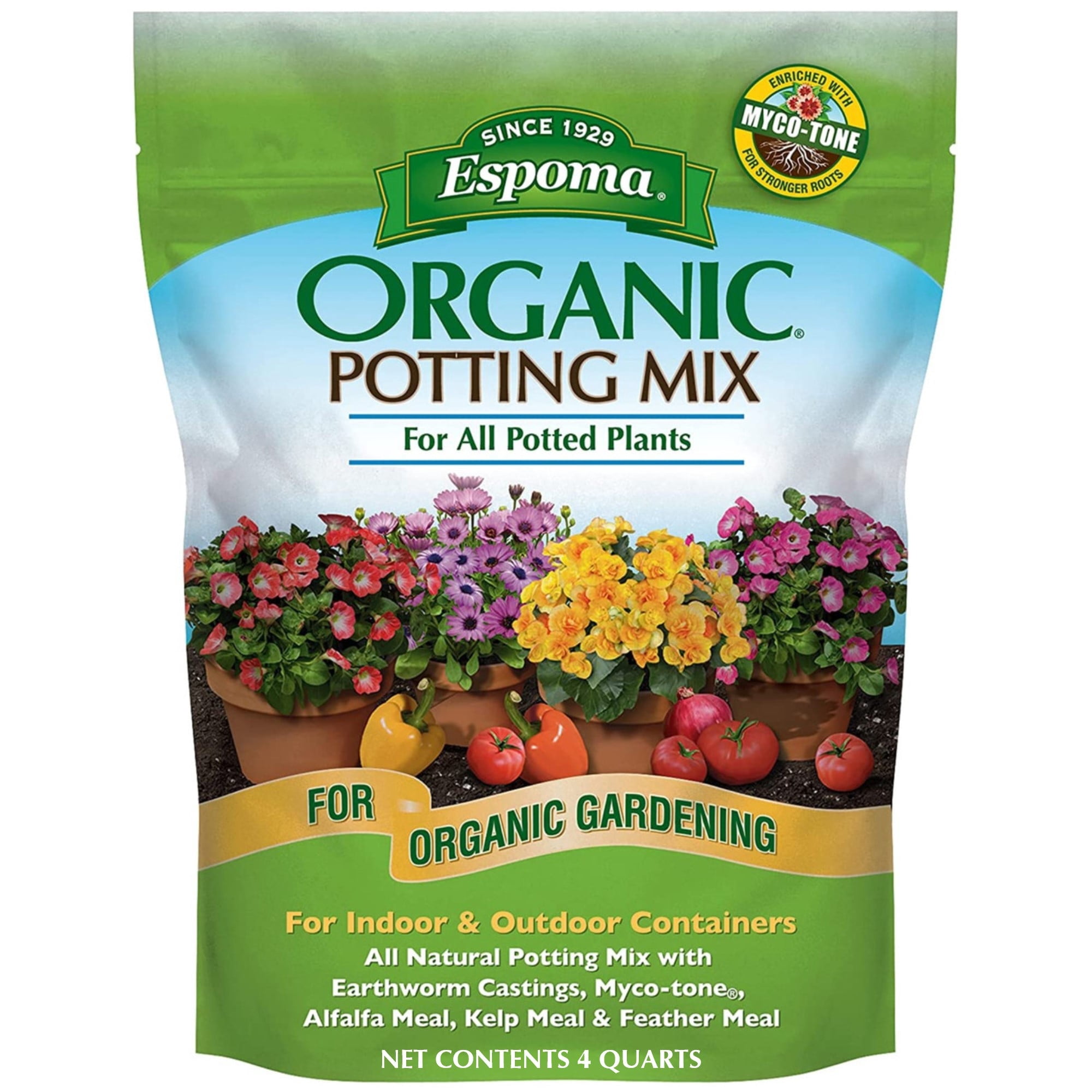 Burpee Organic Premium Potting Mix, 8 Quart - Walmart.com