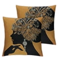 thumbnail image 2 of ARISTURING  Modern Art Theme Throw Pillow Cover - Photograph Pattern Square Cushion Cover - Woman Throw Pillow Case - Decorative Accent Pillow 2 pcs, 2 of 6