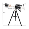 thumbnail image 4 of Telescopio de apertura de 70 mm con visor de trípode Oculares Telescopio de refracción astronómico p Irfora Blanco, 4 of 7