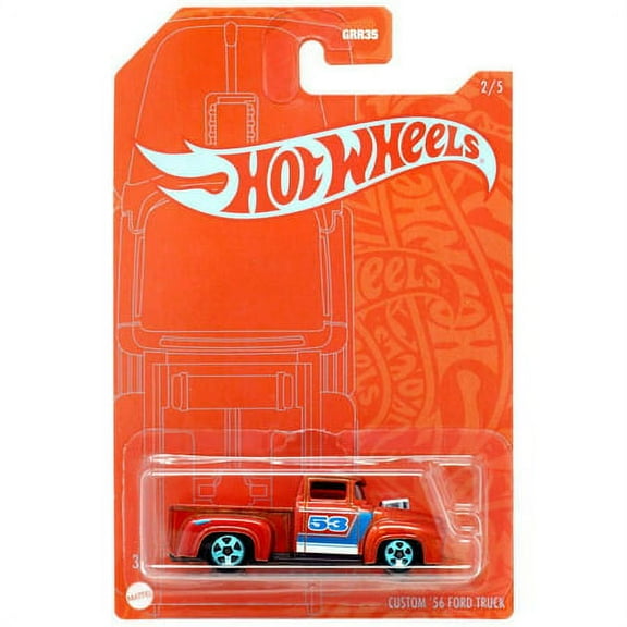 Hot Wheels Orange & Blue Collection of 1:64 Scale Vehicles for Collectors & Kids 3 Years & Older
