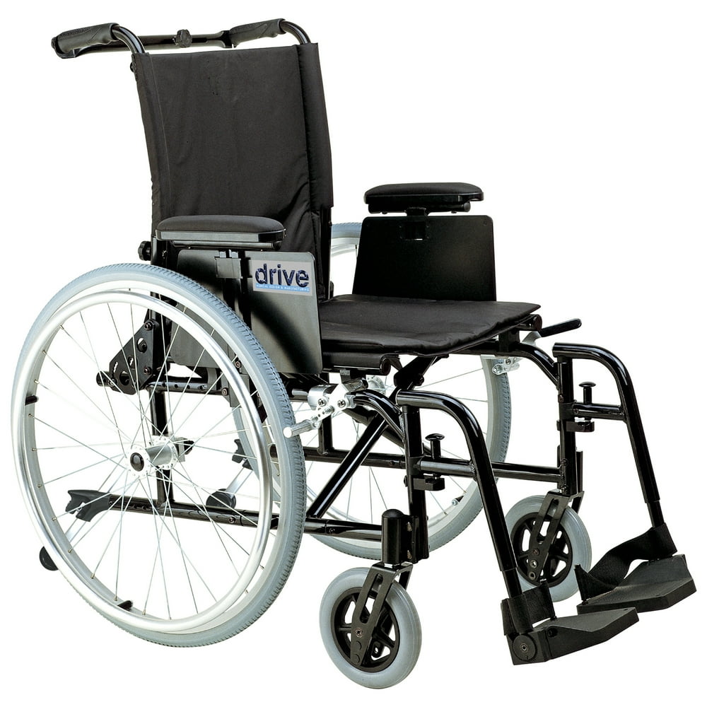 Drive Medical Cougar Ultra Lightweight Rehab Wheelchair, Swing away