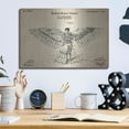 thumbnail image 6 of Luxe Metal Art 'Fly Machine Vintage Patent Blueprint,' Metal Wall Art, 16"x12", 6 of 8