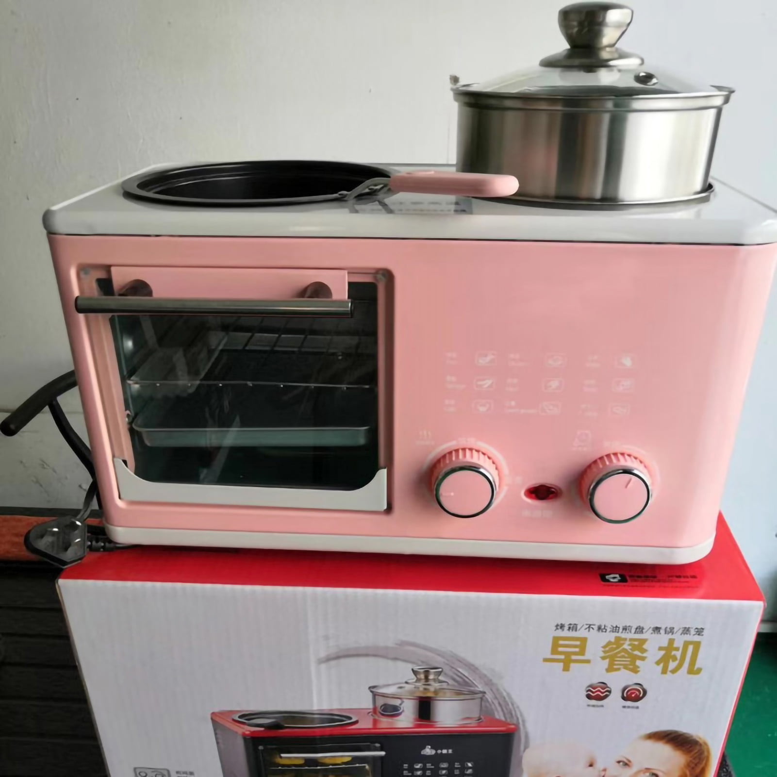 Waffle maker home multi-function mini light food machine heating grill pan  breakfast machine small Yuner the same