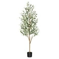 More Dense Branches and Leaves 5FT Artificial Olive Tree in Pot