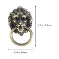 thumbnail image 2 of 5pcs Lion Head Pull Handles Cabinet Pull Knobs Zinc Alloy Rings Pull Handles, 2 of 6