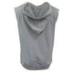 thumbnail image 2 of Camiseta sin mangas con capucha para hombre, bolsillo frontal con cordón, camisetas deportivas sin mangas para correr de color puro, 2 of 3