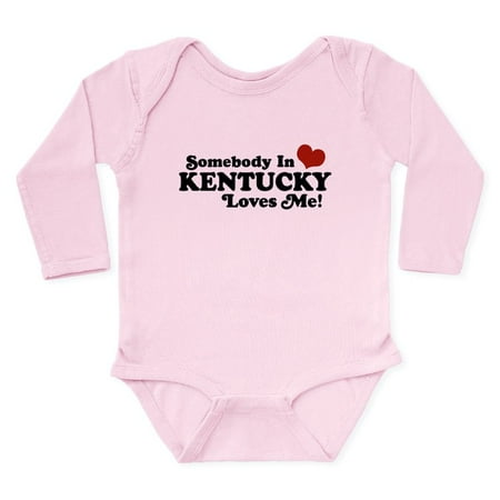 

CafePress - Somebody In Kentucky Loves Me Body Suit - Long Sleeve Infant Bodysuit