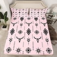 thumbnail image 2 of Homewish Boho bull skull Full Sheet Set (4-Piece) bohemian exotic style Decor For Boys Kids, 2 of 7