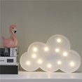 thumbnail image 1 of Luz de noche LED en forma de nube a batería, lámpara de escritorio decorativa para niña, habitación de bebé, suministros para fiestas infantiles, regalo de cumpleaños (blanco), 1 of 5