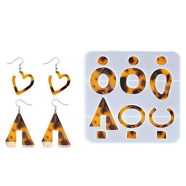 Earrings Casting Mold Geometric DIY Jewelry Silicone Mold Earrings Resin Mold
