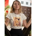 thumbnail image 2 of Image Conscious Funny Pug T-Shirt Womens -Porter Hastings Designs, Female Small, 2 of 4
