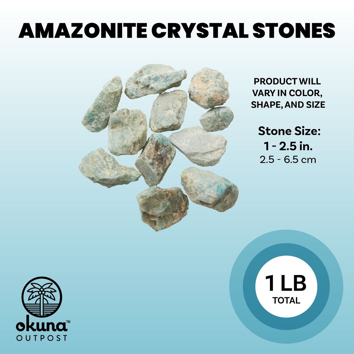 Natural Amazonite Raw Crystals Bulk Healing Stone Gemstones For Home Decor And Diy Crafts 2 5 In 1 Lb Walmart Com