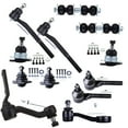 thumbnail image 3 of ECCPP - 12PC Upper Lower Ball Joint Tie Rod End Sway Bar End Link Idler Pitman Arm - Compatible with 1999-2004 for Chevy S10 1999-2004 for GMC Sonoma Suspension Kit, 3 of 5