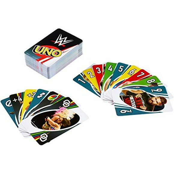 Juego de cartas UNO MATTEL Superestrellas de WWE para 2 a 10 jugadores de 7 años en adelante