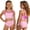 Pink, variant on ZXLBBD Girls Swimsuit 2 Piece Spaghetti Straps Back Hollow Floral Design Cute Tankini Top and Bikini Bottom for Toddler Youth Casual Beach Outdoor,Hot Pink1,13 Y-14 Y