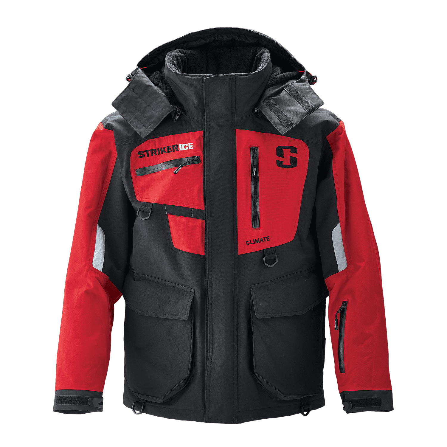 STRIKER ICE Climate Jacket, Color: Black/Red, Size: L (116214 ...