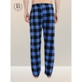 thumbnail image 2 of North 15 Boy's Super Cozy Buffalo Plaid Micro Fleece Pajama Pants-1235B-Navy-14-16, 2 of 9