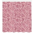 thumbnail image 2 of Ambesonne Vintage Shower Curtain, Classic Floral Swirls Print, 69"Wx70"L, Blush Magenta, 2 of 4