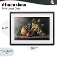 thumbnail image 4 of Stupell Industries Transitional Bountiful Fruit Classic Still Life Black Framed Print Under Glass, 20 x 14, by Petals Prints Design, 4 of 8