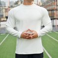 thumbnail image 4 of Mlzmgr Mens Shirts M-3XL Crew Neck Long Sleeve Loose Fitted Sports Gym Shirts for Men Workout Casual Tops, 4 of 5