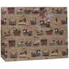Jillson & Roberts Jumbo Gift Bags, Christmas Train (12 Pcs)