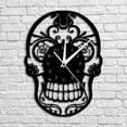 thumbnail image 3 of Kiplyki 3D Creative Skull Acrylic Mirror Wall Clock Home Decoration Wall Clock, 3 of 9