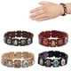 thumbnail image 2 of Pulsera De Madera, Brazalete Elástico Cuadrado, Cuerda Elástica Robusta, Apariencia Exquisita Para El Domingo De Pascua, Primera Comunión 4 Piezas Serendint AP005687-00, 2 of 6