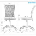 thumbnail image 7 of YRLLENSDAN Indoor Height Adjustment and 360 Degree Swivel Task Desk Chair, Grey, 7 of 7