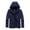 Dark Blue, variant on Plus Size Jacket for Men Outdoor Waterproof Windproof Lightweight Zipper Hooded Jackets Thin Coats Warm Solid Color Mountaineering Jacket Christmas Gifts for Men