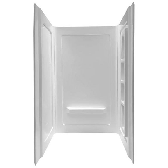 ANZZI Forum 74 x 36 x 48 in. 3-Piece DIY Installation Alcove Shower Surround Stall, 5-Pack