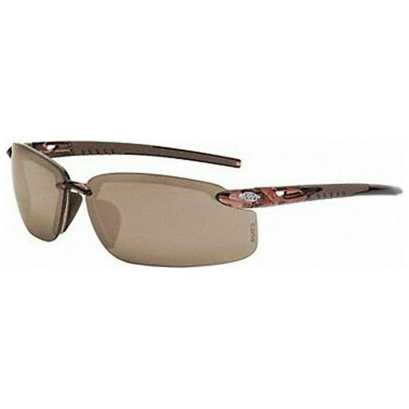 CROSSFIRE29117 Crossfire Brown Safety Glasses, Scratch-Resistant, Frameless