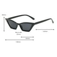 thumbnail image 3 of Gafas de Sol Soledad de Ojo de Gato Vintage Negro Protección UV400, 3 of 10