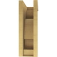 thumbnail image 4 of 7"W x 14"D x 21"H Classic Alma Rough Cedar Woodgrain TimberThane Corbel, Primed Tan, 4 of 6
