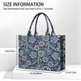 thumbnail image 3 of Large Capacity Tote Bag,Pioneer Flower Floral Print Pattern Handbag Fashion Luxury Tote Bag,15.7"x13"x 5.1" Inches,Laptop Compatible, 3 of 6