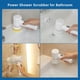 thumbnail image 3 of ER Herramientas de limpieza recargables para fregadora eléctrica, cepillo para lechada, cepillo de limpieza eléctrico con 3 cabezales de cepillo, fregadora eléctrica adecuada para azulejos de baño, piso, bañera, cocina Rojo Verde, 3 of 5