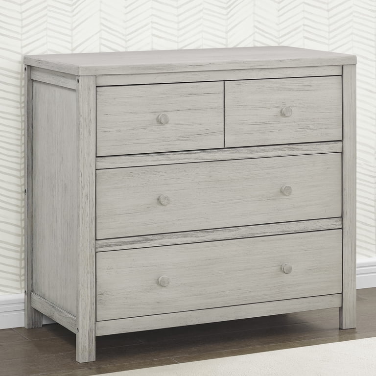 delta rustic grey dresser Delta Children Cambridge 3 Drawer Dresser, Rustic Oak