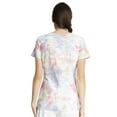 thumbnail image 3 of Tooniforms Scrubs Top For Women Shaped V-Neck Print TF772, S, Stitch Smooches, 3 of 6
