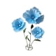 thumbnail image 4 of Flores gigantes para decoración de bodas, flores artificiales grandes con base de pie. Azul, 4 of 9