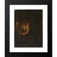 thumbnail image 2 of Willem Thans 19x24 Black Modern Framed Museum Art Print Titled - Sealing a Letter with Wax (1852), 2 of 5