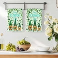 thumbnail image 3 of Happy St. Patrick's Day Kitchen Towels Set of 3, Green Gnomes Lucky Leaves Clovers Absorbent Dish Towels for Kitchen, Microfiber Hand Towel, Quick Drying Tea Towel for Cleaning Decorative Dishcloths, 3 of 7