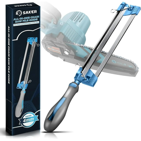 Saker Sharpening Tool for 3/8''LP Saw Chain, Dia. 5/32'' File, Sharpener for 4''-6'' Mini Chainsaws