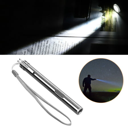 USB Rechargeable Mini Flashlight, EEEkit Stainless Steel Mini LED Tactical Penlight Flashlight,...