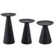 thumbnail image 1 of Juego de 3 portavelas de pilar de metal Zhivalor Negro, 1 of 5