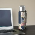 thumbnail image 5 of 20 Oz Pioneer Flower Coffee Tumbler Double Wall Insulated Stainless Steel Water Bottle | Metal Reusable Thermoses Flask with Cup Cap | Leak & Sweat Proof with Anti-Dust Lid, 5 of 7