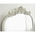 thumbnail image 4 of Kate And Laurel Arendahl Traditional Arch Wall Mirror, 19 x 31, Antique White, Vintage Glam Baroque-Inspired Arched Bathroom Vanity Mirror with Ornate Crown, 4 of 9