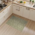 thumbnail image 2 of ODIKA 3'x5' Washable Accent Rug Pet Friendly, Non-Shedding Mat Distressed Botanical Retro Trellis Lattice Faded Scroll Vintage Flowing Dynamic for Bedside, Nursery Room, 2 of 7